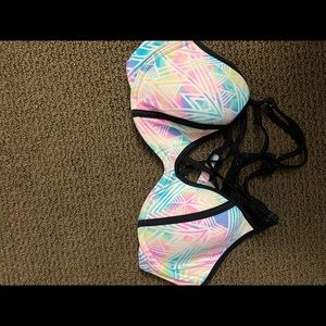 2 Victoria’s Secret Pink swimsuit tops - Medium